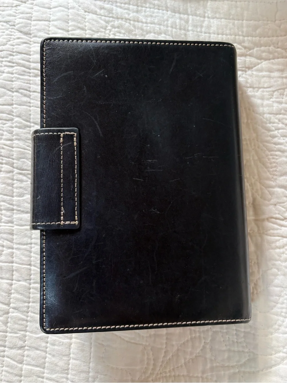 Kate Spade Black Leather Agenda Personal Planner